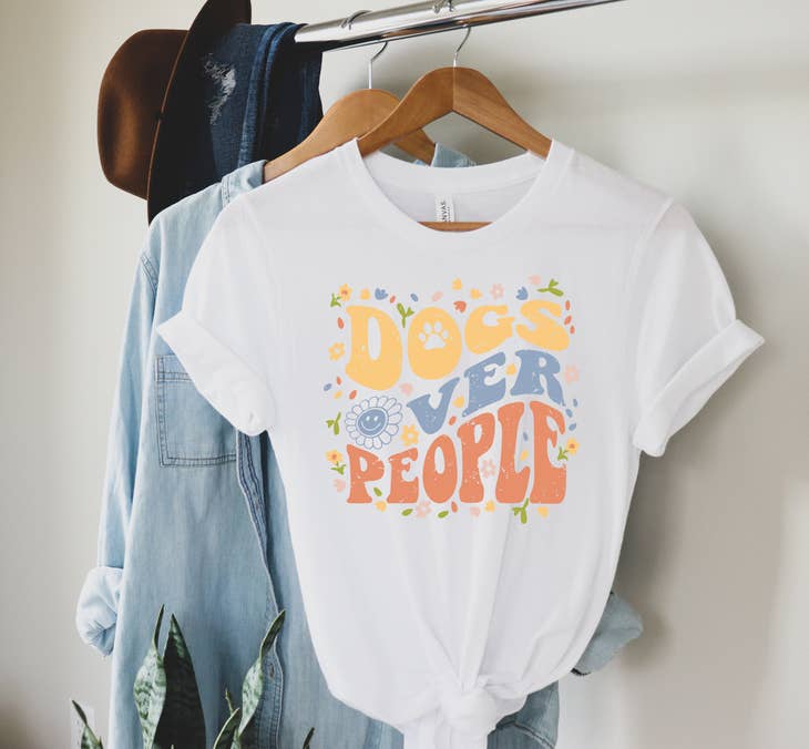 [20% OFF] Dogs Over People Crewneck Dog Lover T-shirt