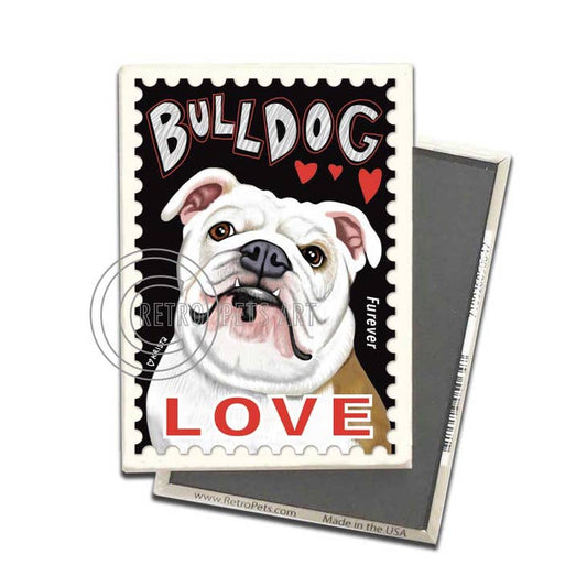 Dog Magnet - English Bulldog "Furever Love"