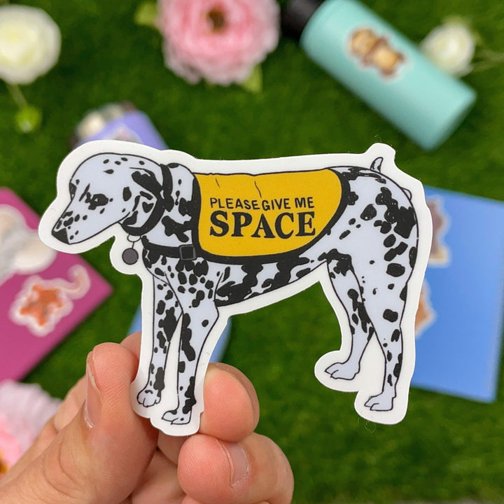 Dog Sticker - Please Give me Space Dalmatian