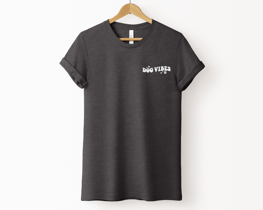 Dog Vibes T-shirt, Dark Grey Heather