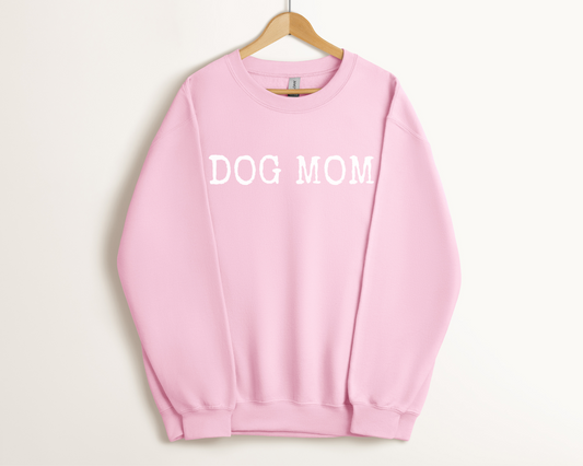 Dog Mom Sweatshirt, Light Pink