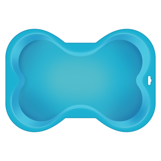 Dog Bone Shaped Silicone Cake Pan - Blue