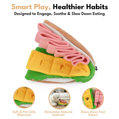 Half Sandwich Snuffle Plush Toy