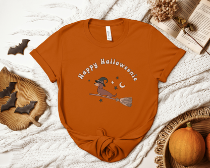 [Clearance 30%] Happy Halloweenie Crewneck T-shirt, Autumn