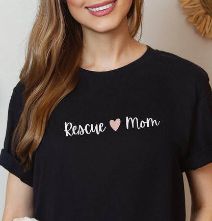 [30% OFF] Rescue Mom Cotton T-shirt, Black