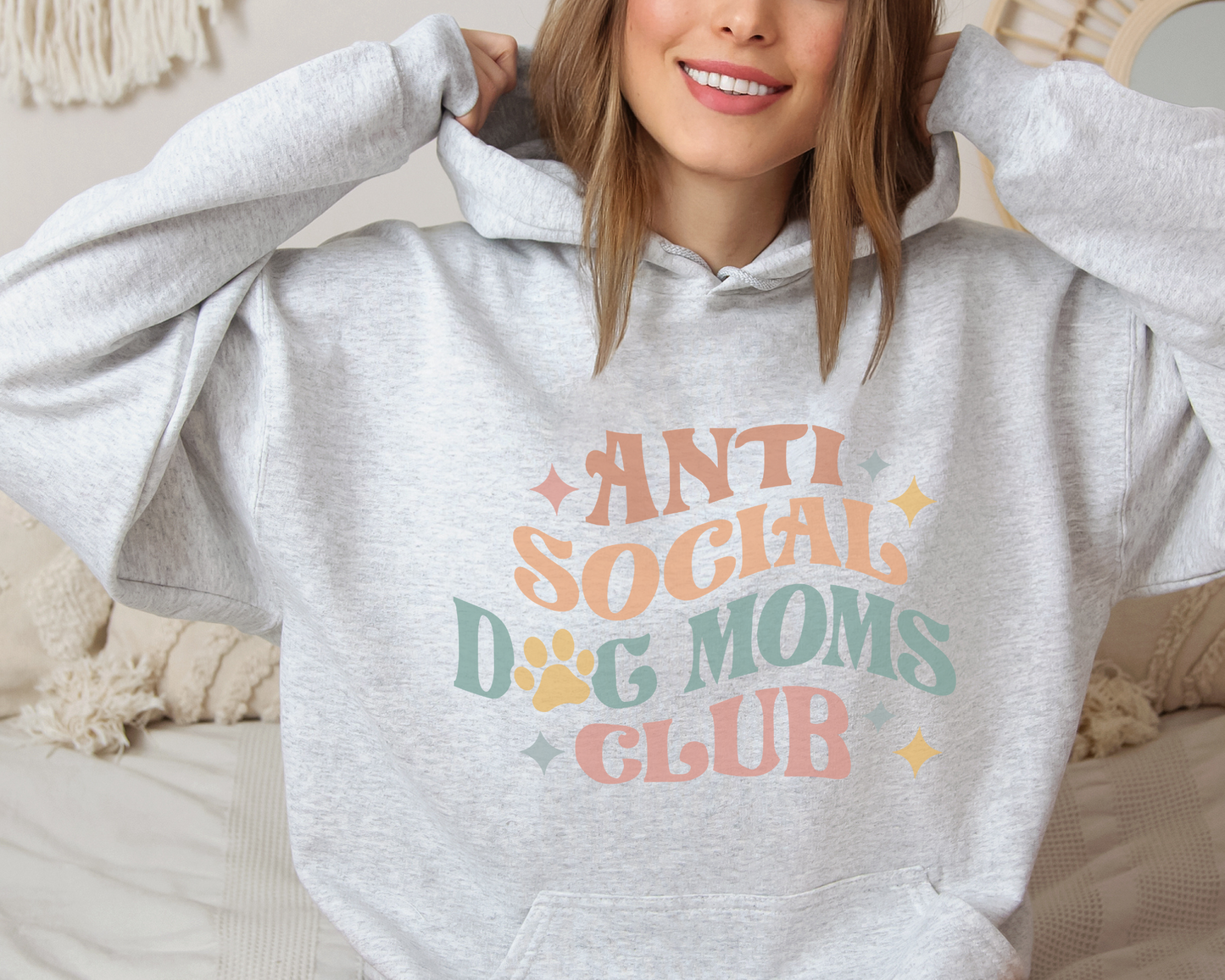 Anti Social Dog Moms Club Hoodie