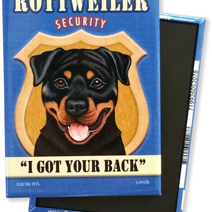Dog Magnet - Rottweiler "Rottweiler Security"