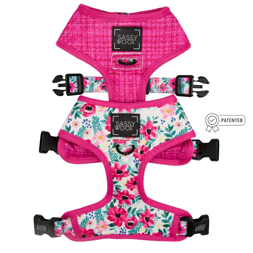 Reversible Dog Harness - Floral Frenzy