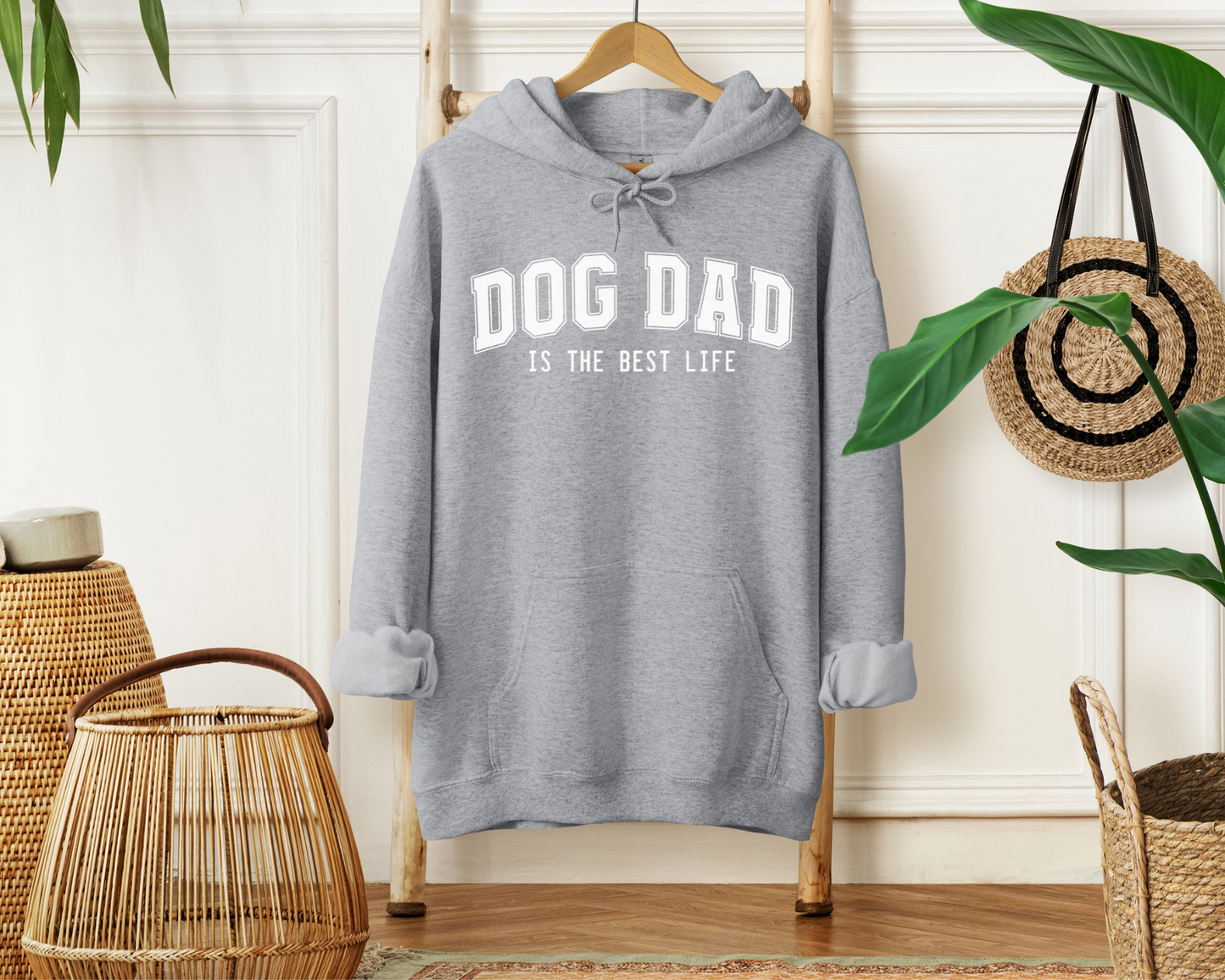 Dog Dad Hoodie, Sport Grey