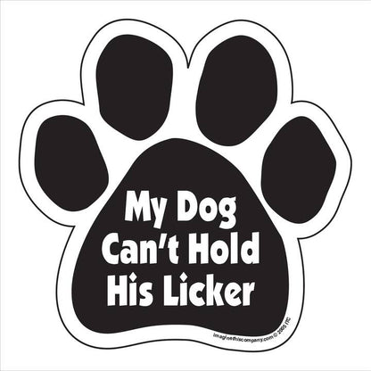 Car Magnet - Dog Cant Hold His Licker