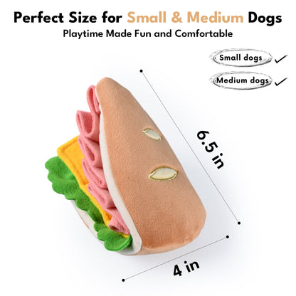 Half Sandwich Snuffle Plush Toy