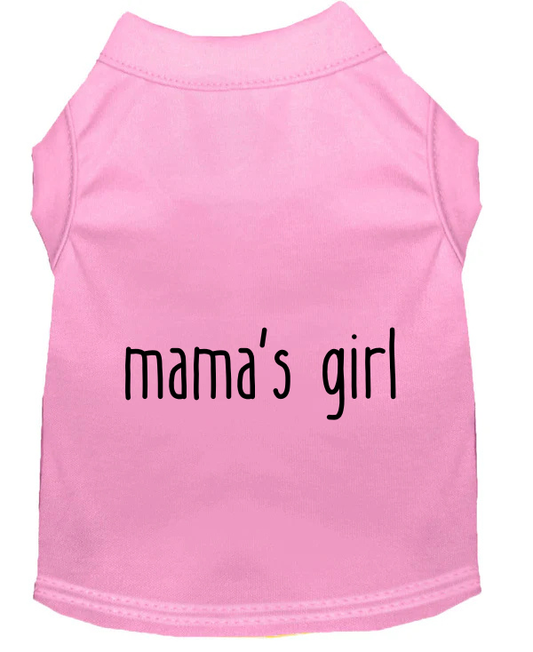 Mama's Girl Dog Tee - Light Pink