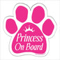 Car Magnet - Princess On Board Pink