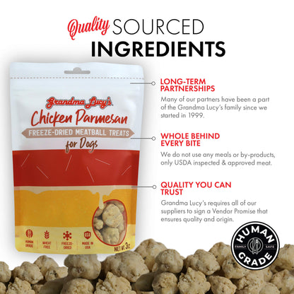 Grandma Lucy's Freeze-Dried Meatballs - Chicken Parmesan