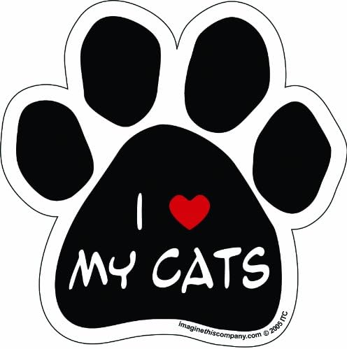 Car Magnet - I (Heart) My Cats