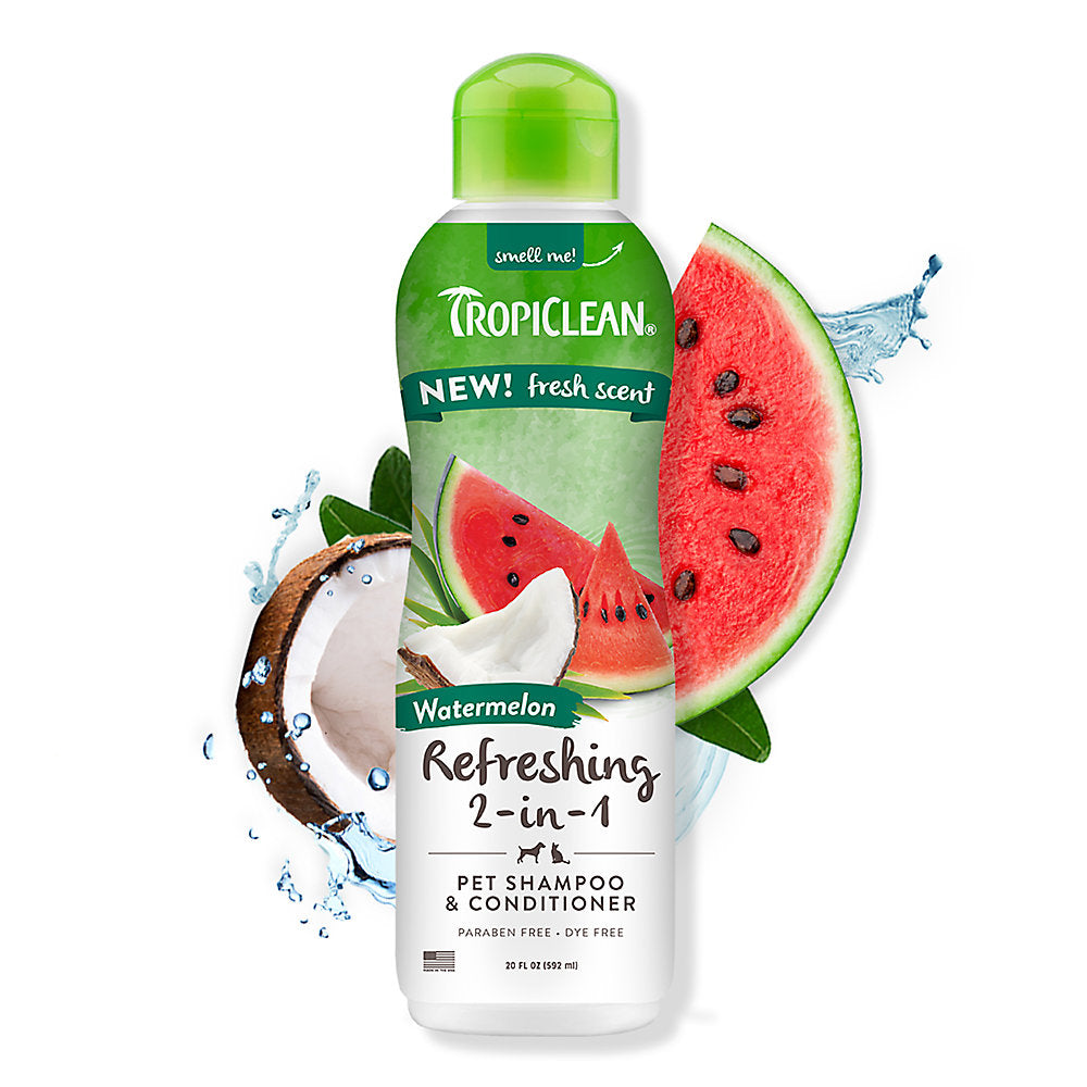 TropiClean Watermelon Refreshing 2-in-1 Shampoo & Conditioner