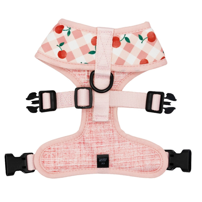 Dog Reversible Harness - Cherry Cute