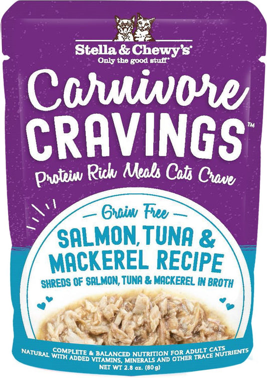 Stella&Chewy's Cat Food - Carnivore Cravings Salmon, Tuna & Mackerel Recipe
