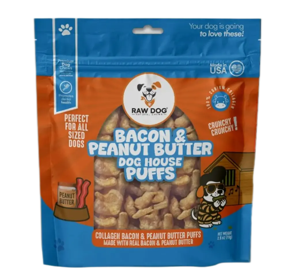Collagen Bacon & Peanut Butter Puffs 2.5oz