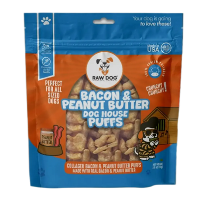 Collagen Bacon & Peanut Butter Puffs 2.5oz