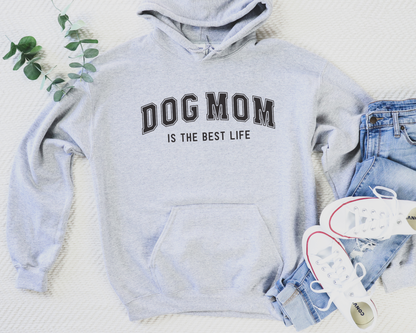 Dog Mom Hoodie, Ash