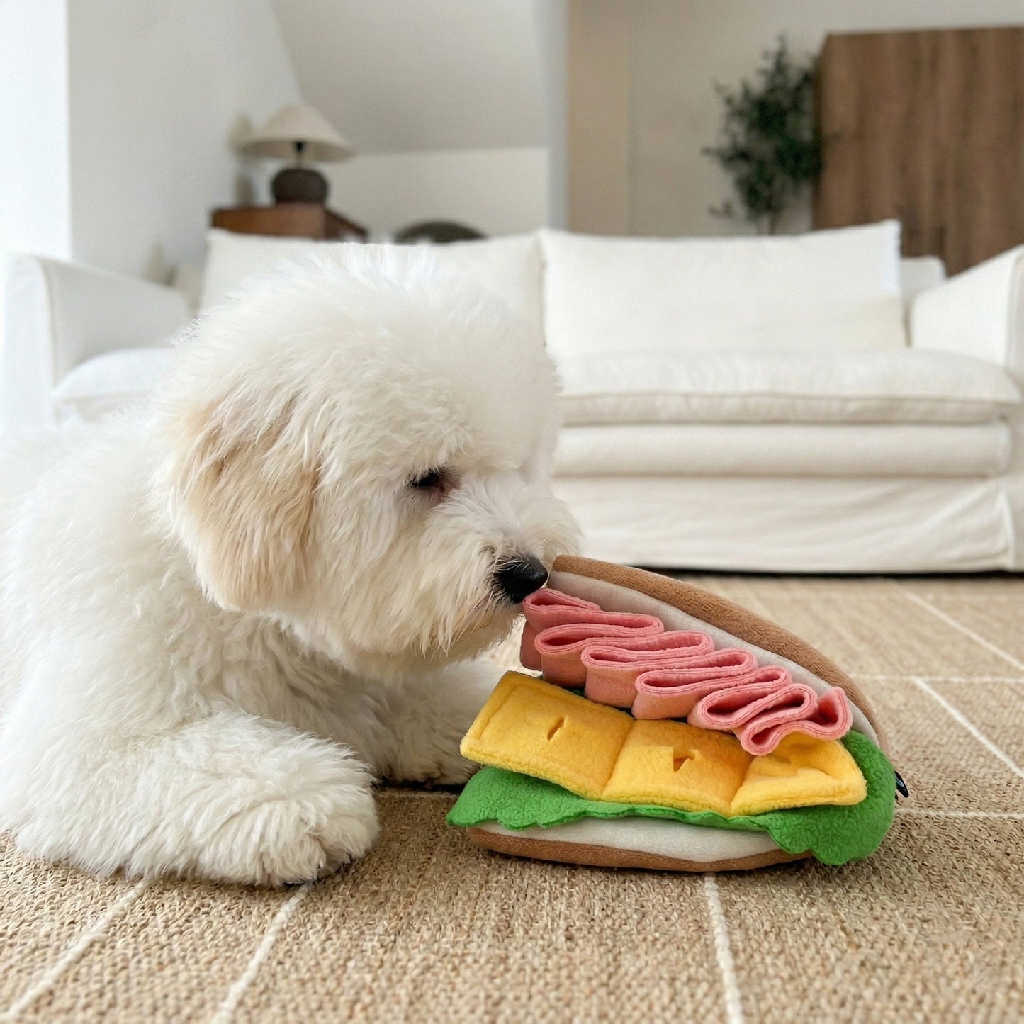 Half Sandwich Snuffle Plush Toy