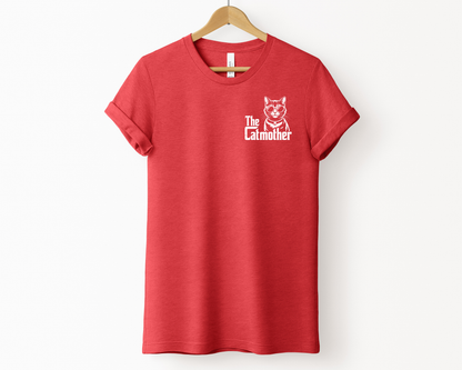Cat Mother Tee | Heather Red