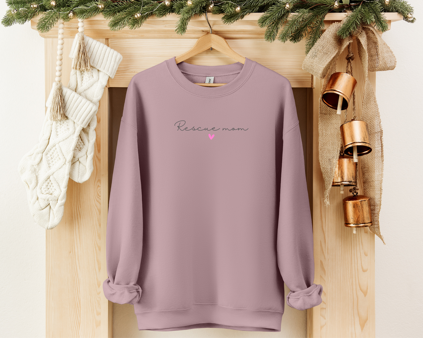 Rescue Mom (Heart) Sweatshirt, Paragon