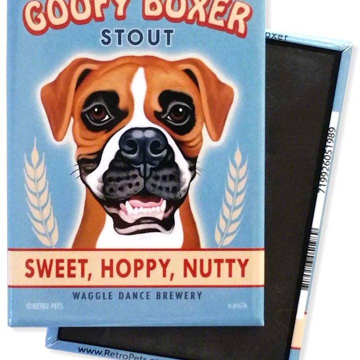 Dog Magnet - Boxer "Goofy Boxer"