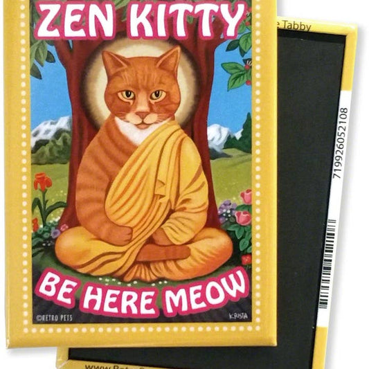 Cat Magnet -Zen Kitty Cat
