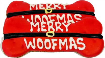 Merry Woofmas 6" Dog Bone