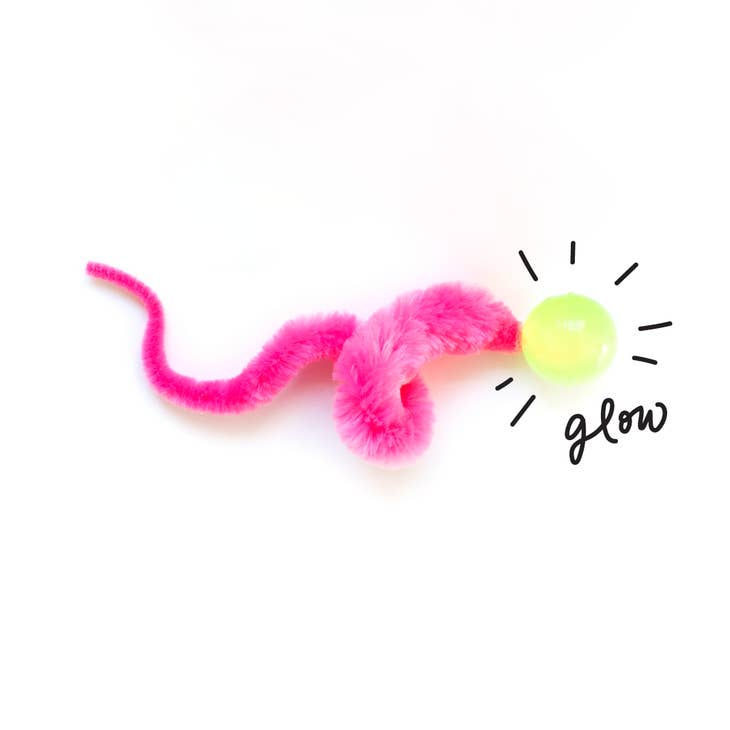 Wiggly Glow - Glow in the Dark Cat Toy Bouncy Ball