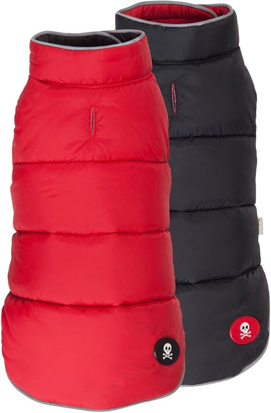 [Clearance 10%] Fabdog Reversible Puffer Vest Red/Black