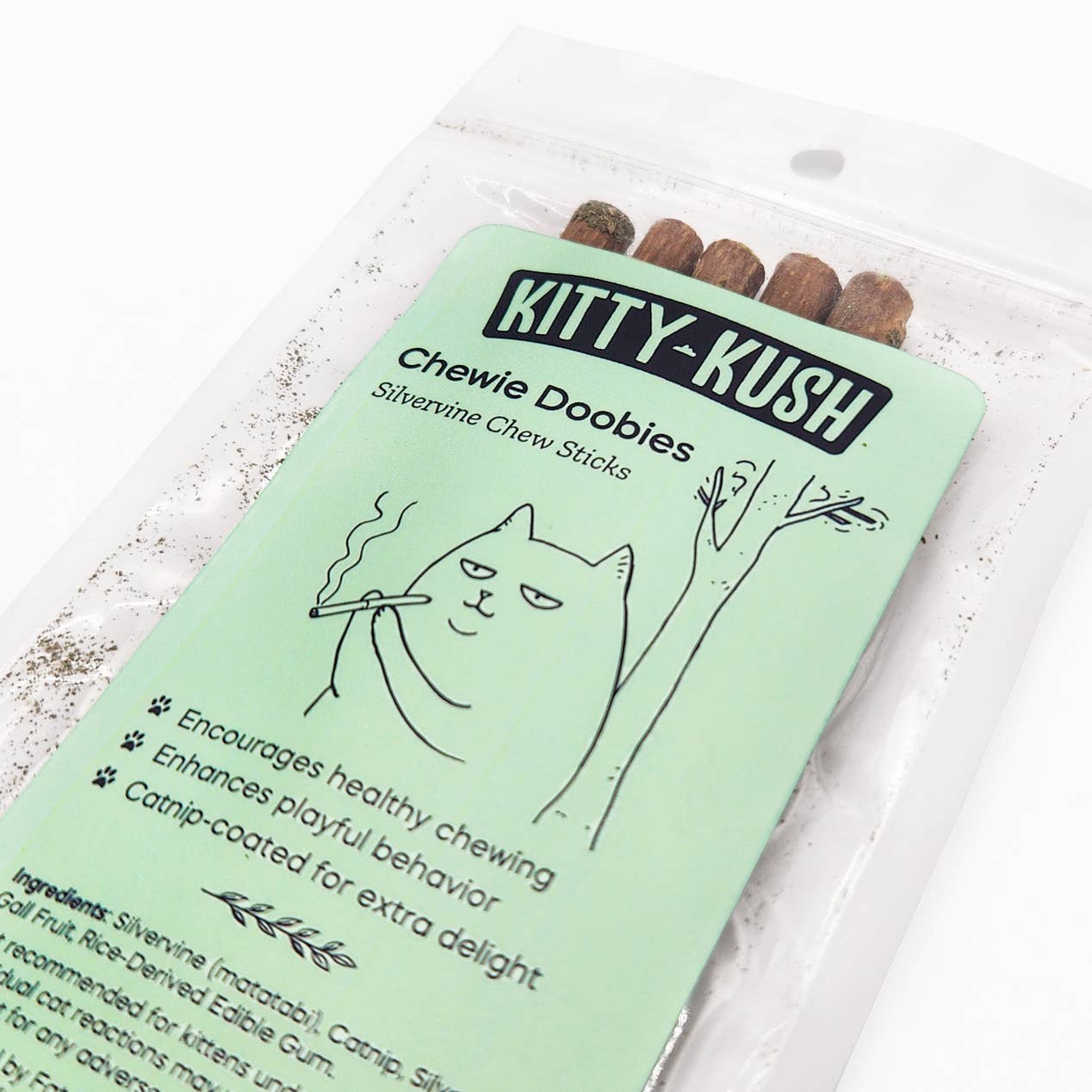 Kitty Kush - Chewie Doobies Silvervine Chew Sticks