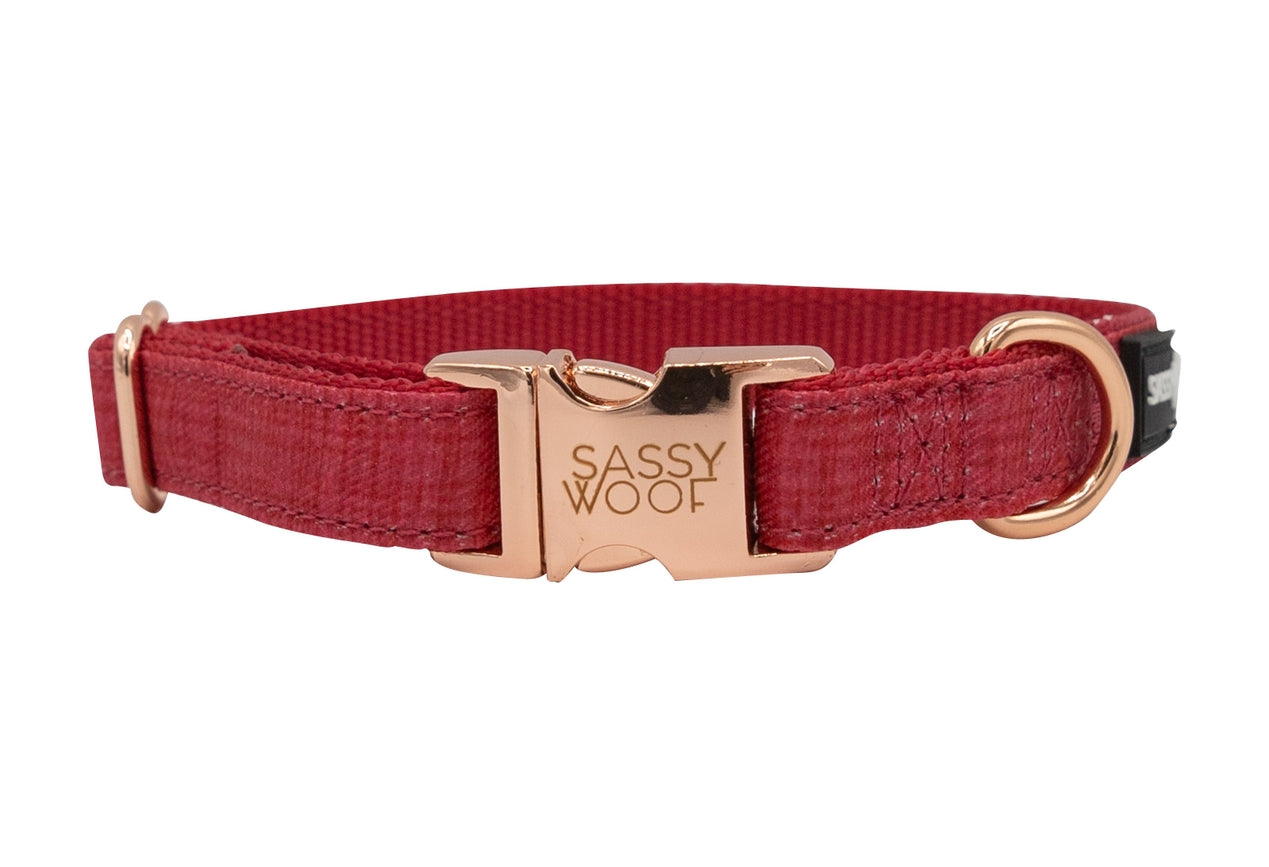 Dog Collar - Merlot