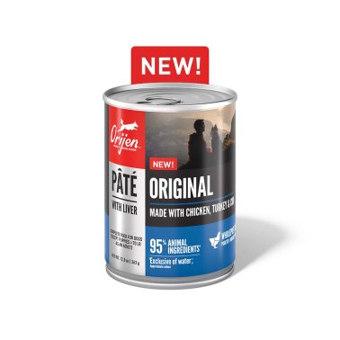 ORIJEN Pate Wet Dog Food Original Pate with Liver 12.8oz