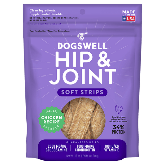 Dogswell Hip & Joint Soft Strips, Chicken