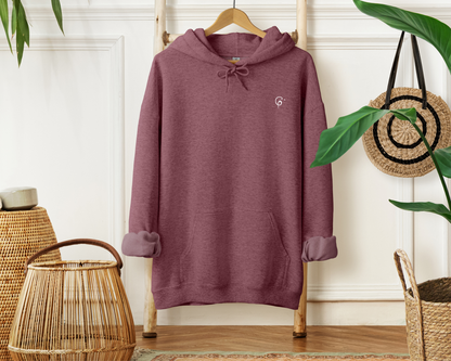 Paws and enjoy the little things Hoodie, Heather Dark Maroon