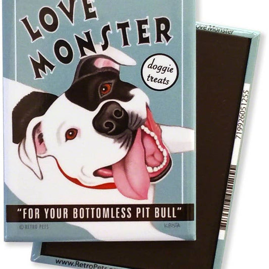 Dog Magnet - Pitbull Terrier "Love Monster"