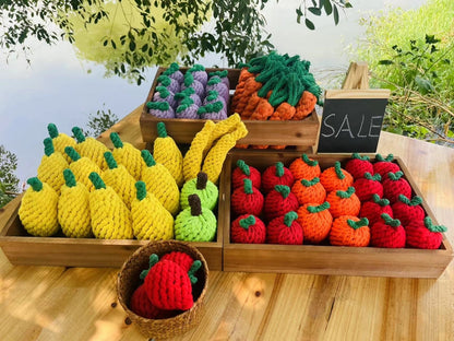 Handmade Green Apple Rope Toy