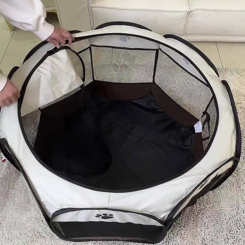 Foldable Waterproof Pet Playpen with Removable