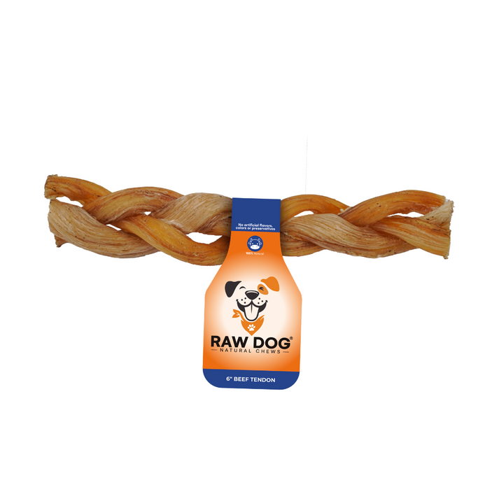 [30% OFF] Raw Dog 6″ Braided Beef Tendon