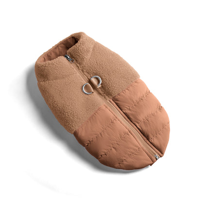 Sherpa Puffer Vest - Mocha
