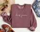 Dog Mom Sweatshirt, Heather Sport Dark Maroon