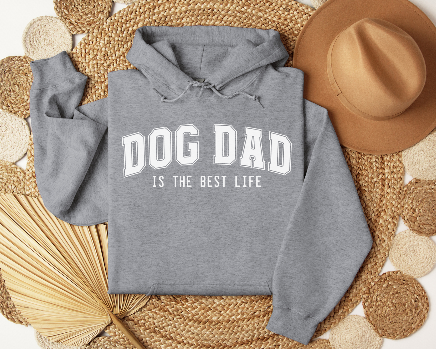 Dog Dad Hoodie, Graphite Heather