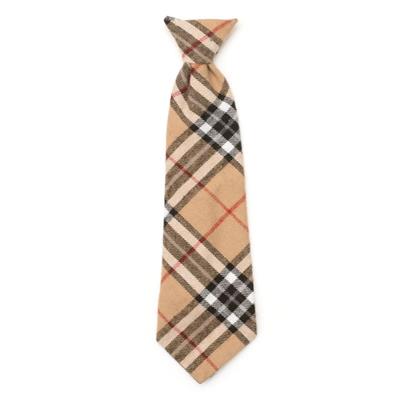 Tan Plaid Neck Tie