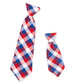 Red/White/Blue Check Neck Tie