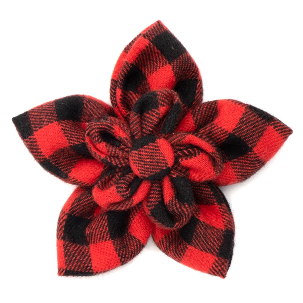 Red Buffalo Plaid Flower