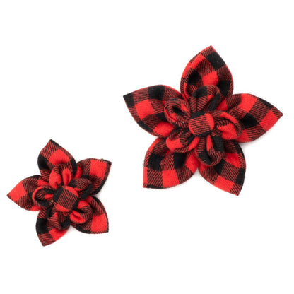 Red Buffalo Plaid Flower