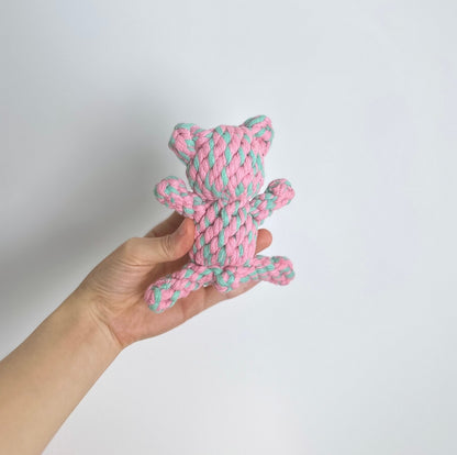 Strawberry Bear Rope Toy, Small